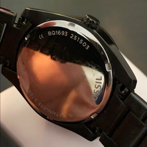 Fossil Watch Black & Rose Gold - Picture 5 of 7